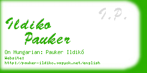 ildiko pauker business card